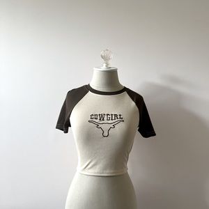 Cowgirl crop tee
